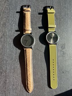 Two Minimalist Analog Watches