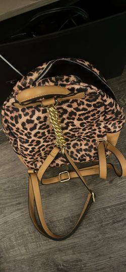 Women Leopard Print Backpack 