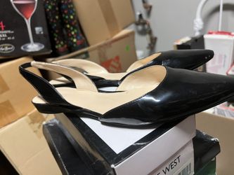 Patent Flat Sling back 