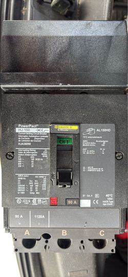 90amp square d breaker