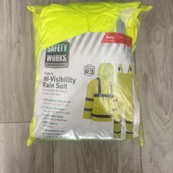 Reflective Rain Suit XL