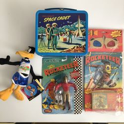 Vintage Toys Rocketeer Comic Daffy Duck Space Jam Space Cadet Lunchbox Collection Vintage Collectible Toys