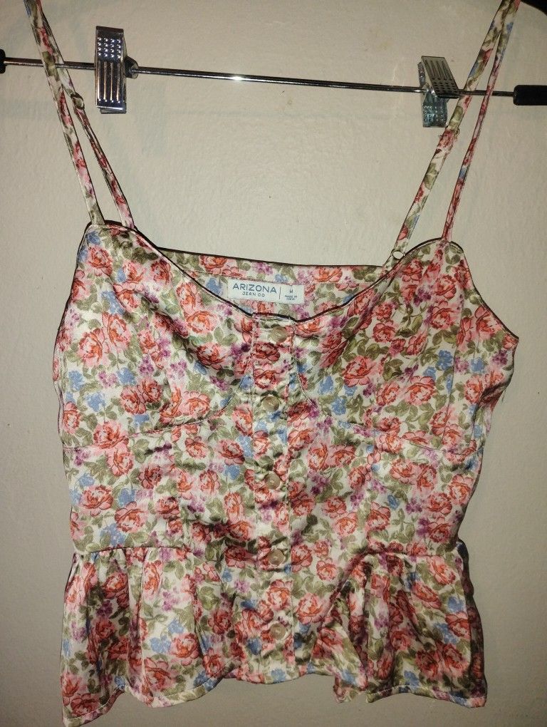 Arizona Crop Top Silky Material NWT