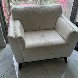 White Leather Chair