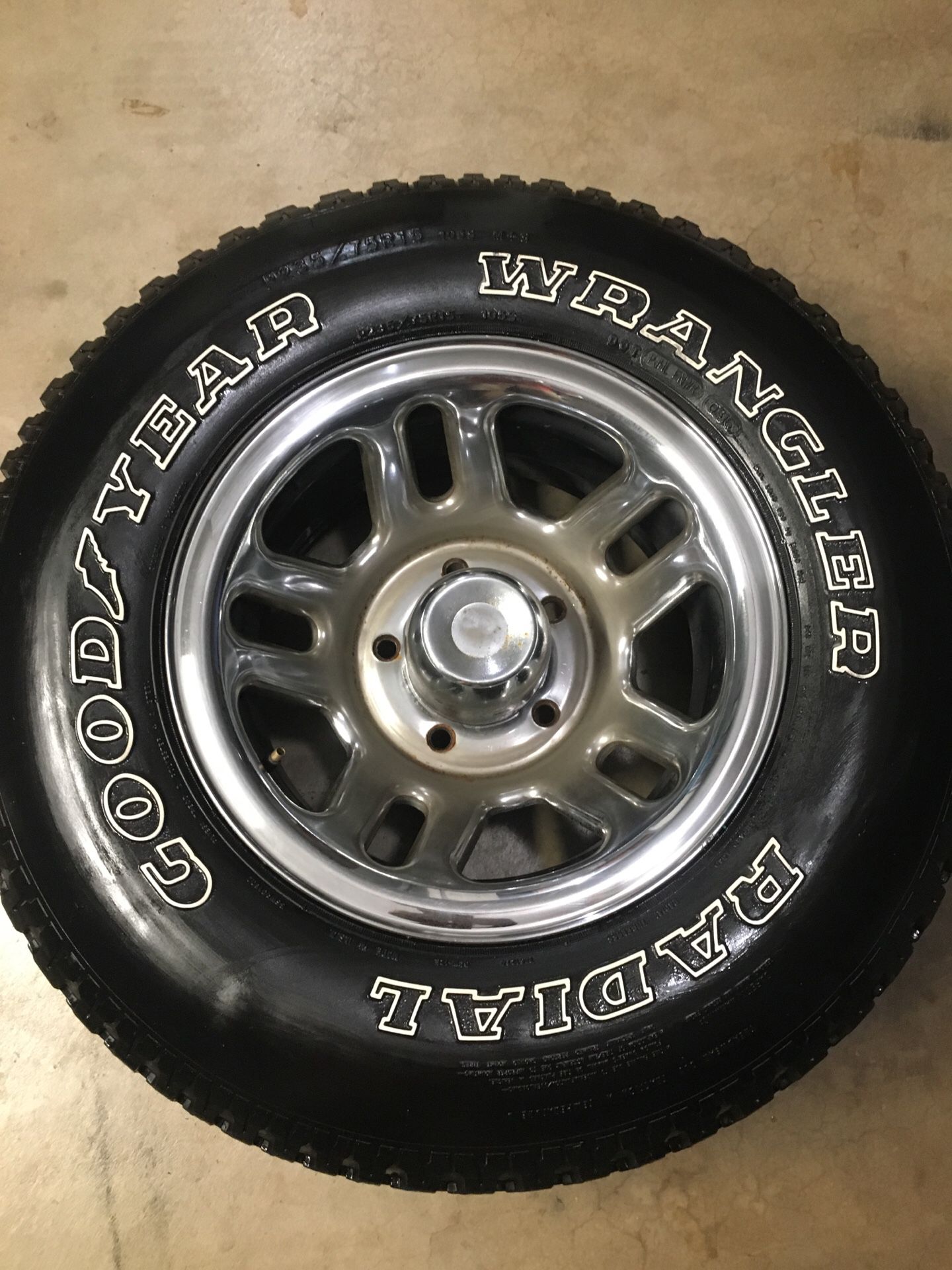 P235/75R15 5x5.5 wheels Goodyear