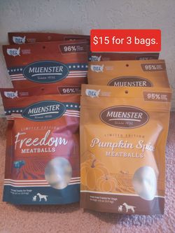 Muenster Pets Freeze Dried Meatballs Dog Treat