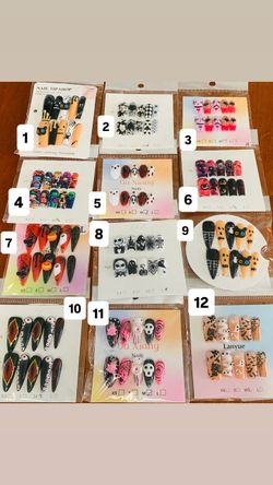 Halloween Press-On Nail Sets $5 each