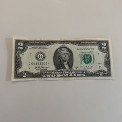 2017 A Mint 2 Dollar Bill 💵 