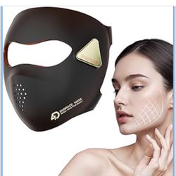 4D Red Light Therapy Mask，Red Light Therapy for Face with 4 Color Light Modes (Red+Infrared/Red/Blue/Orange), 850NM Infrared LED Face Mask Light Thera