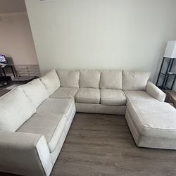 Sectional Couch Sofa Beige