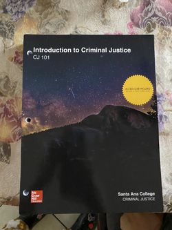 Introduction to Criminal justice CJ 101
