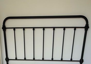 Queen size rustic bed headboard and frame.