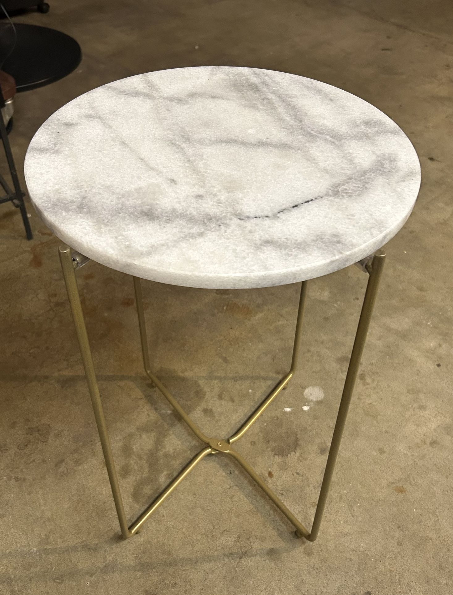 Marble Top End Table 