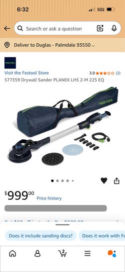 Festool Planex Drywall Sander LHS 2-M 225 EQ (577359)