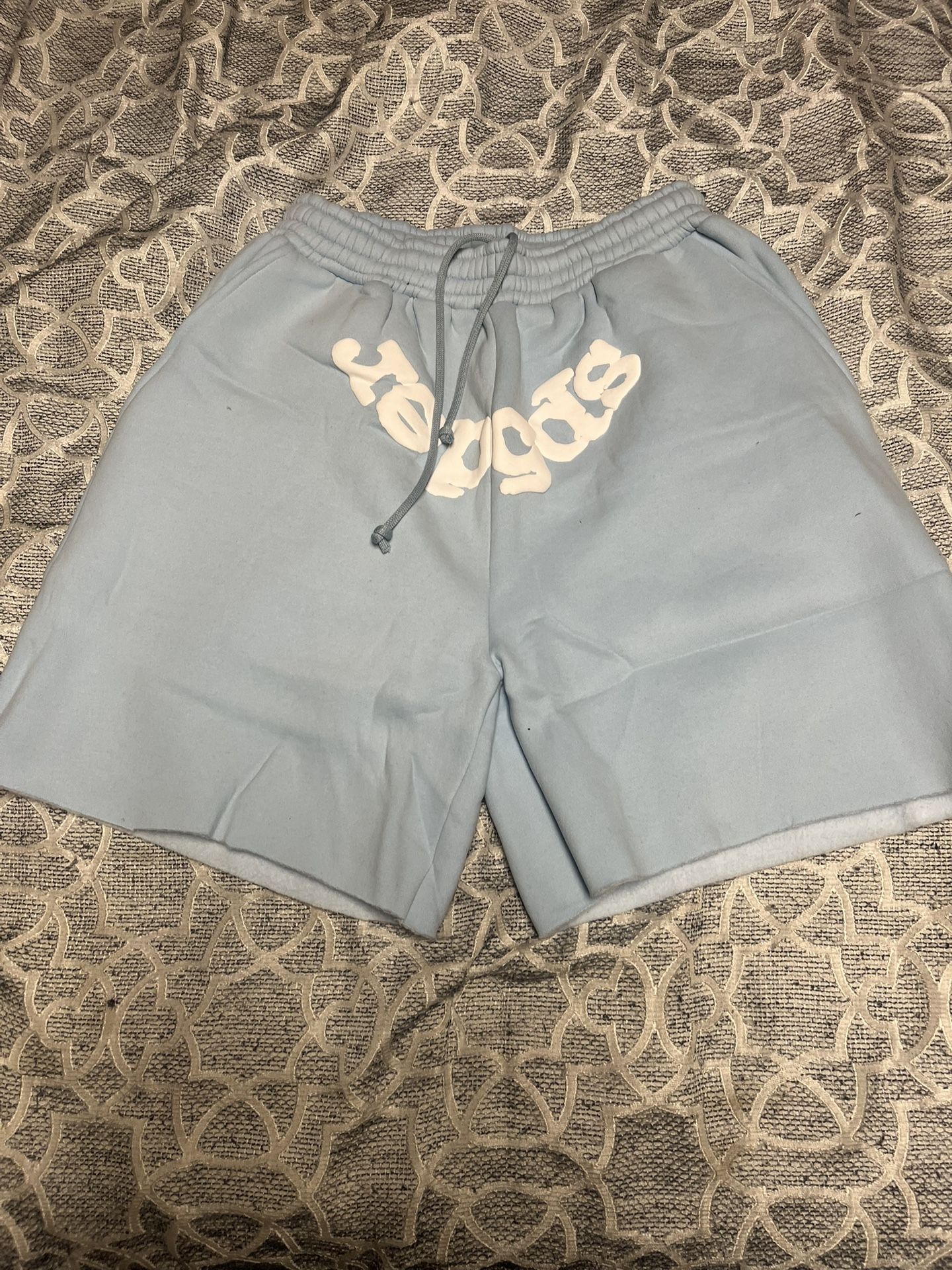 Light Blue Sp5der Shorts