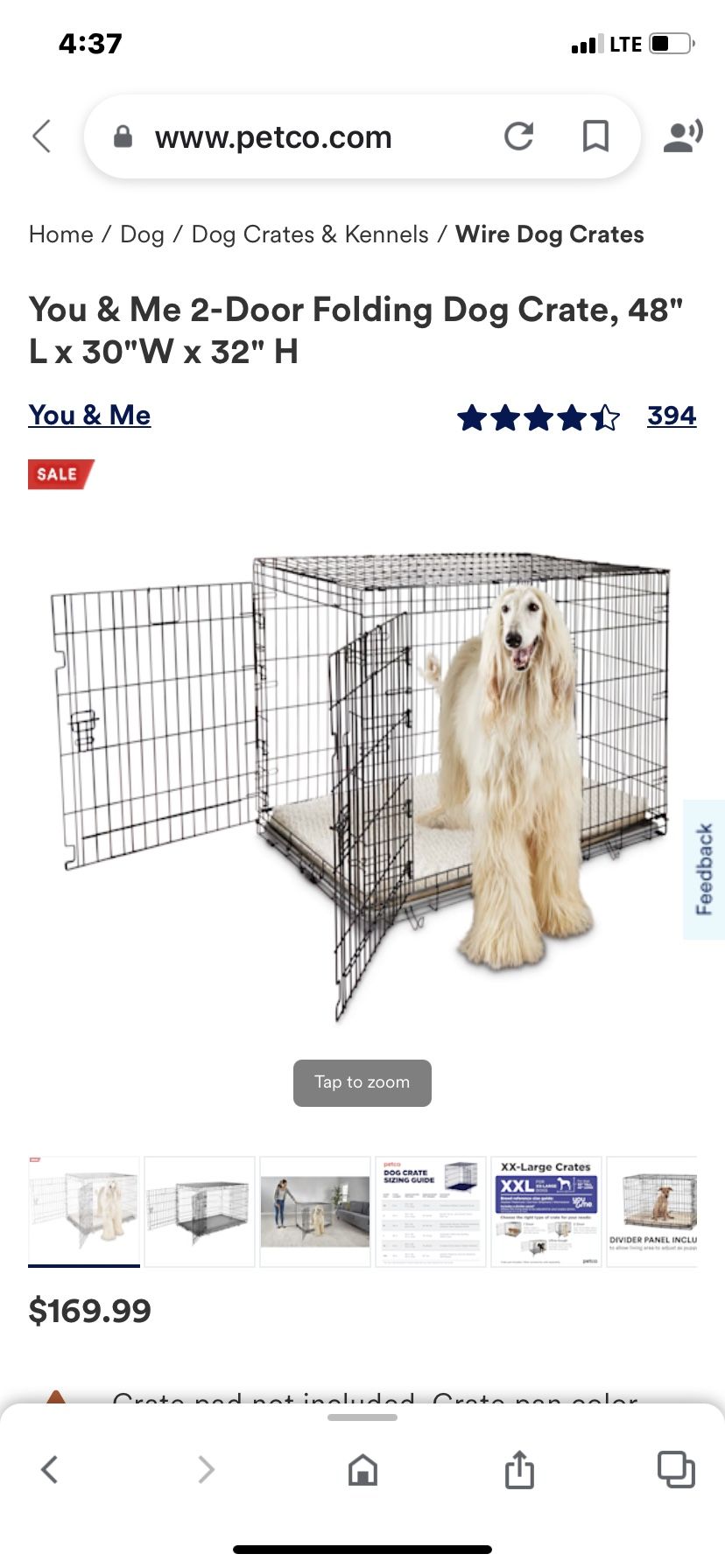 Dog Wire Kennel XL