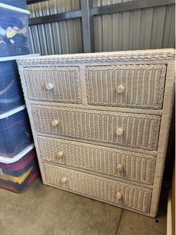 Wicker Dresser 4 Drawer