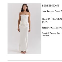 House Of CB Persephone Ivory Strapless Corset 