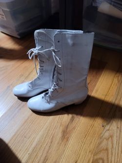 White Folklorico Boots