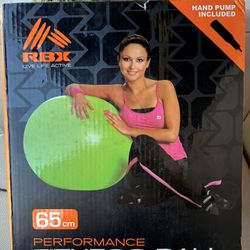 65cm Performance Fitness Ball & Hand Pump 