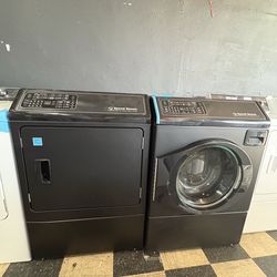 April Blowout Sale 🚨 Speed Queen Frontload Washer/Dryer Set Gas (Display Damage Model) ORIGINAL PRICE $4698