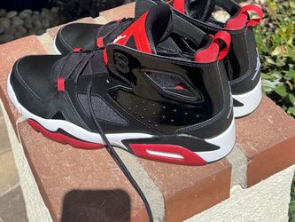 Jordan Flight Club 91 'Bred' sneakers in black and university red