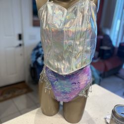 EDC Rave Outfit Shimmer Purple 