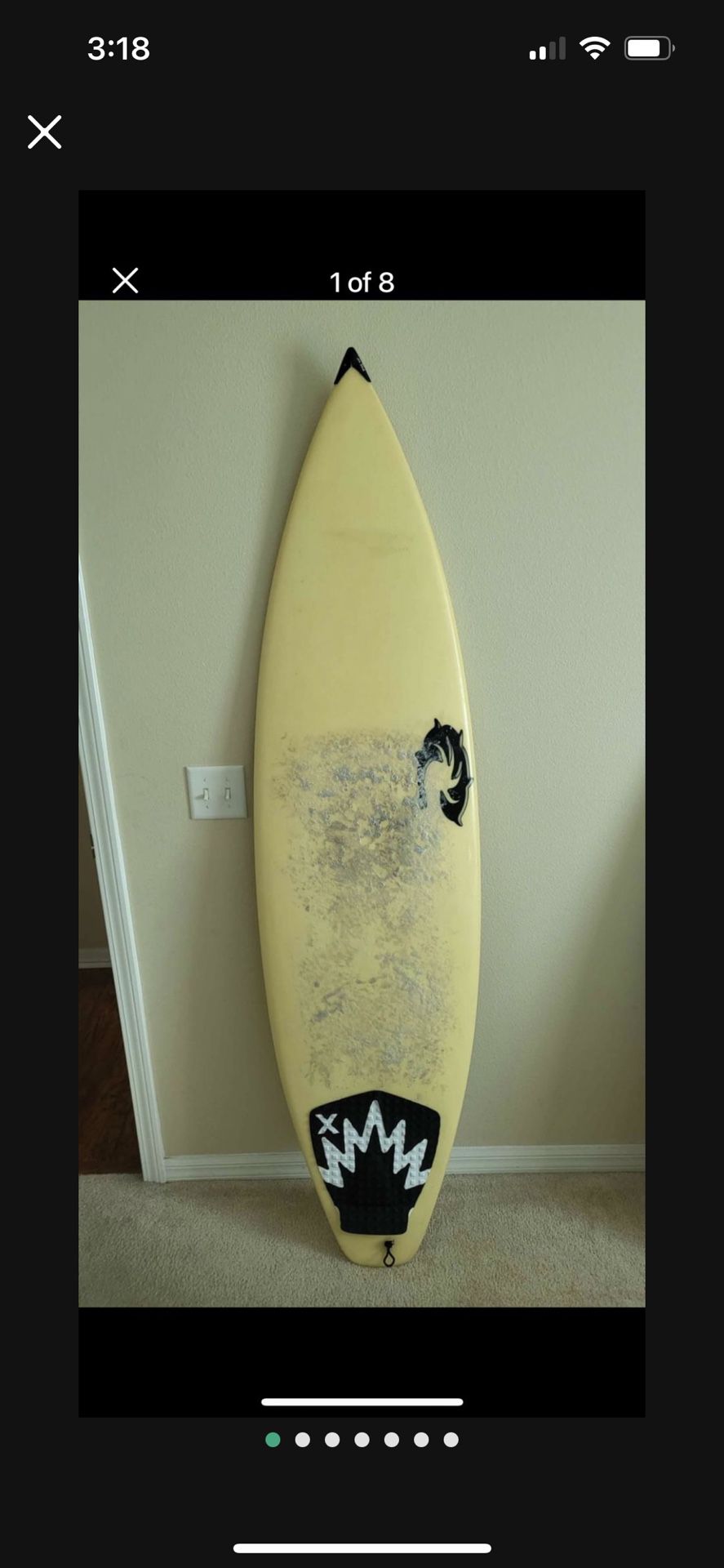 Surfboard with Bag