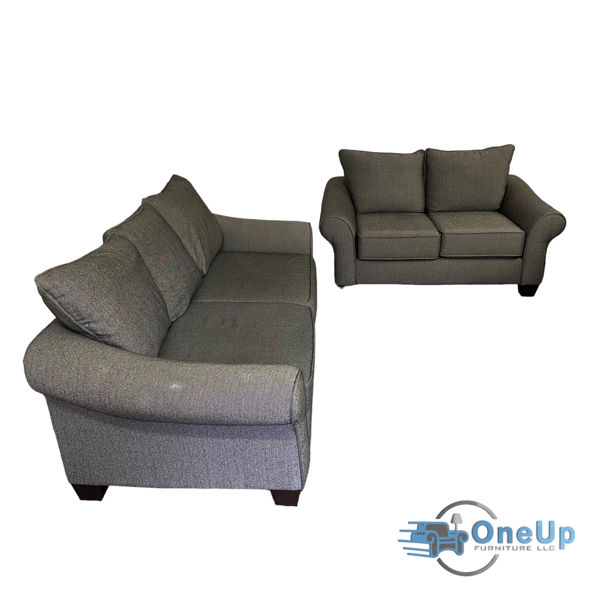Gray American Signature Couch And Loveseat Sofa Set *FREE DELIVERY*