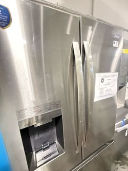 Midea Stainless Steel Side-by-Side Refrigerator