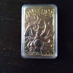 
POKEMON LIMITED EDITION 23K GOLD-PLATED TRADING CARD CHARIZARD #06

