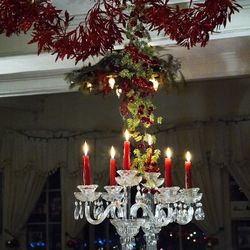 (1) Crystal Candle Holder 3-Arm Candelabra 