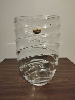 EXPOSURES ITALIAN ART GLASS SWIRL VASE