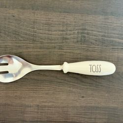 Rae Dunn by Magenta "TOSS" Salad Fork Serving Utensil