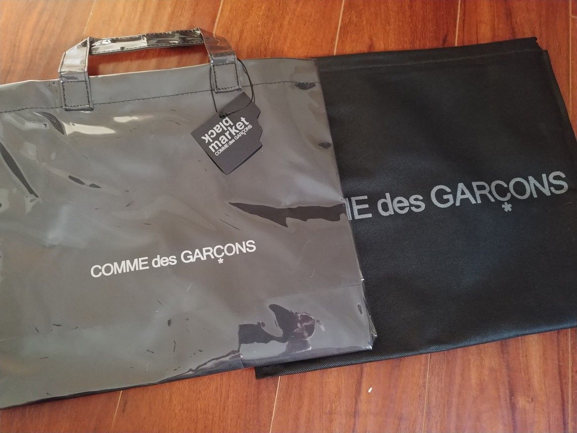 Comme des garcons tote bag pvc