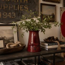 Rustic Ceramic Pitcher Vase