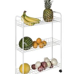 ROLLING CART 3 SHELVES STORAGE