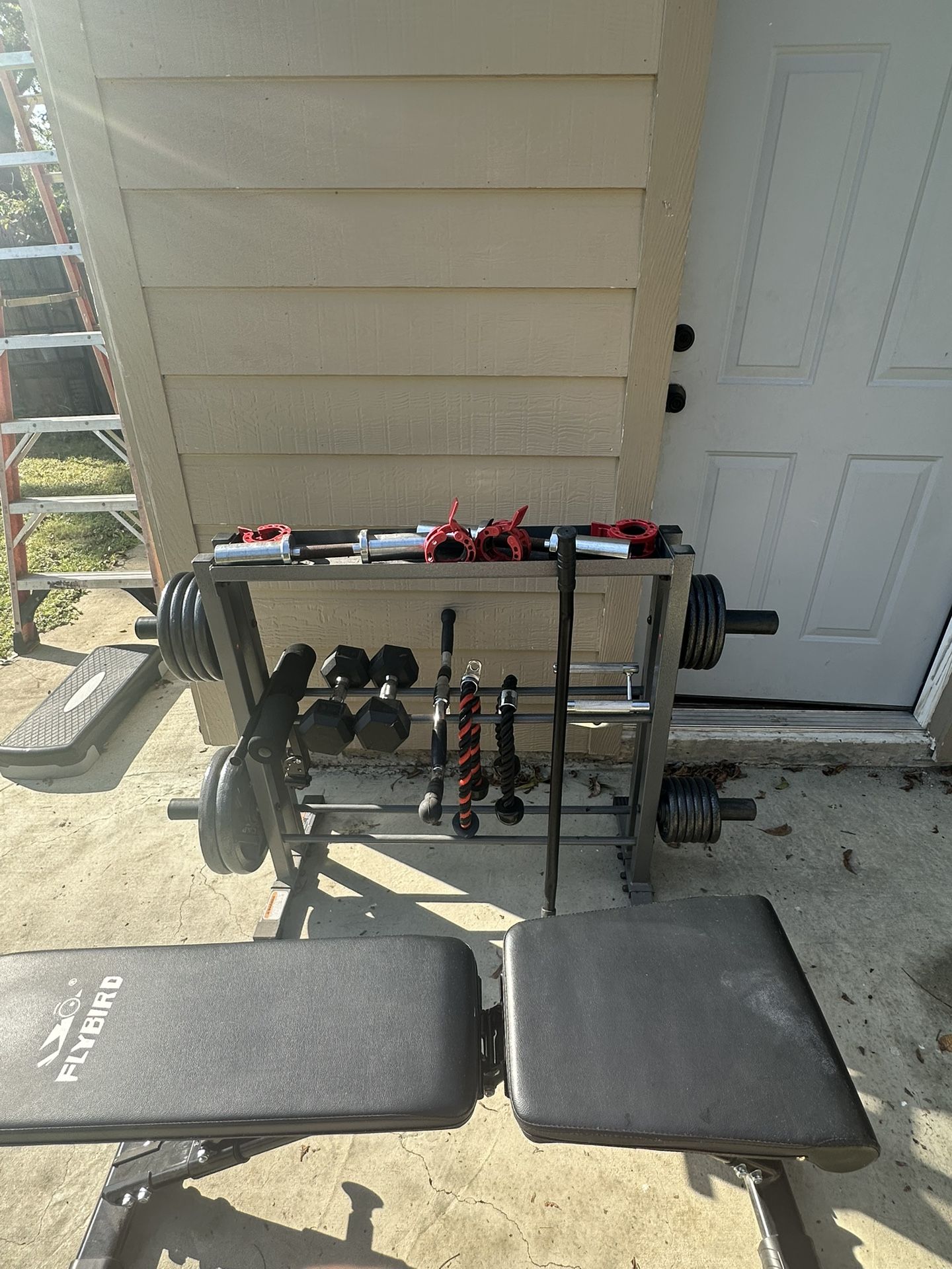 Selling Weights+Rack, Cable Machine+Equipment, Adjustable Bench