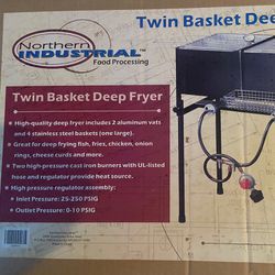 Northern Industrial Twin Basket Deep Fryer 