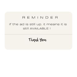 Frendly Reminder !!!