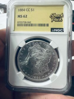 1884 Carson city Morgan silver dollar