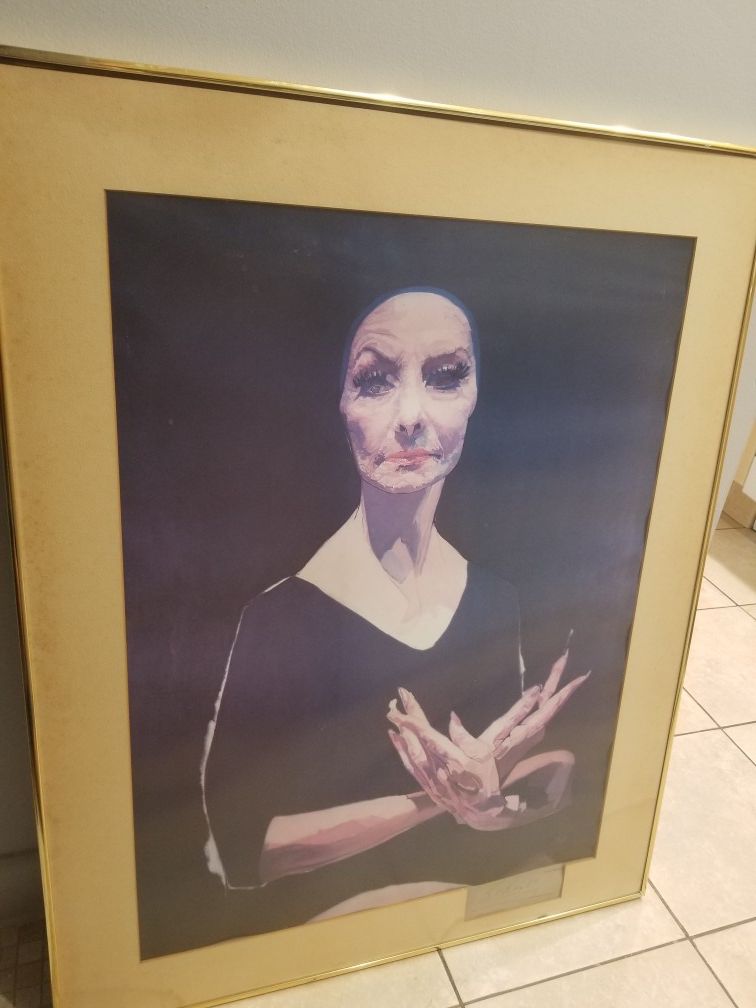 ORIGINAL HAND SIGNED FRANCISCO RODON POSTER OF ALICIA ALONZO