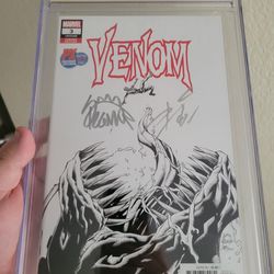Venom 3 San Diego Comic Con Edition 1st Appearance Of Knull 9.8 Cgc Comic Book Signed By Donny Cates And Ryan Stegman 