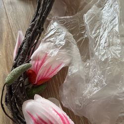 118 inch Artificial Magnolia Orchid Flowers Ivy Vines Garland Fake 