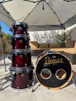 Premier Gen X 5-Piece Drum Kit – Burgundy – Fresh Heads