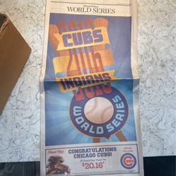 10-25-16 Chicago Tribune Chicago Cubs Section 3a 