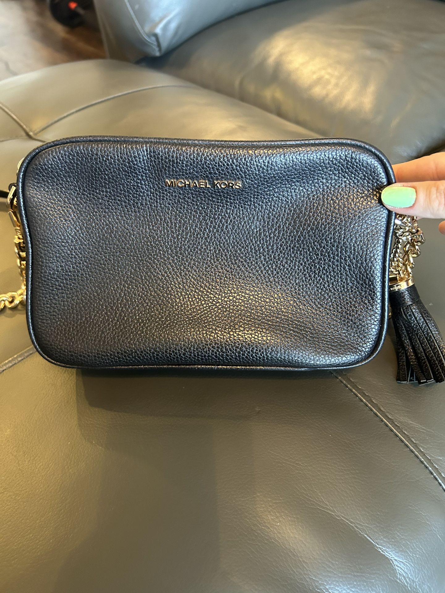 Michael Kors Black Leather Crossbody