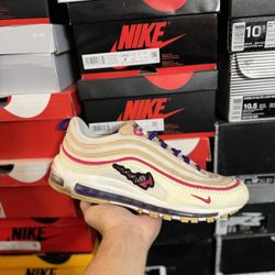 Nike Air Max 97 Air Sprung Sail Purple size 11 USED But Clean