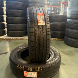 235/65/18 PIRELLI 2 TIRES SEMI NEW - DOT 2023