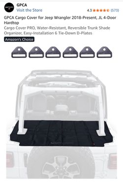 GPCA Cargo Cover for Jeep Wrangler